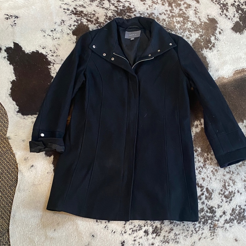 Apt. 9 Elegant Black Trench Coat